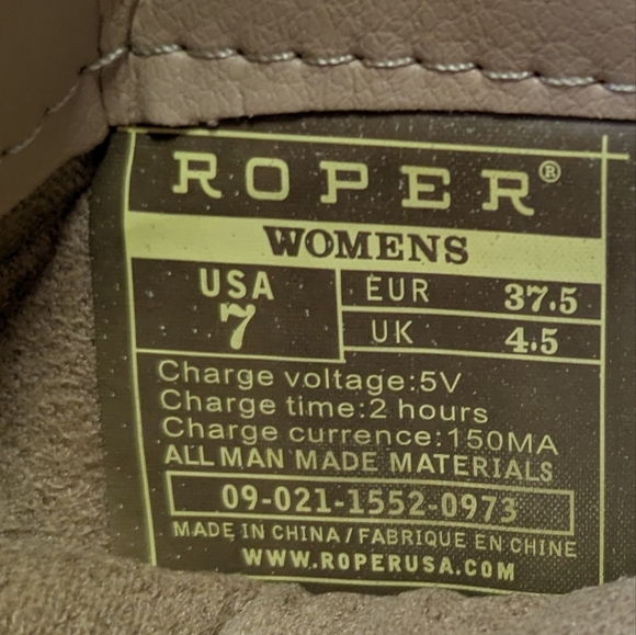 Roper Starlights Navy Studded Cowboy Boots Size 7 - Picture 12 of 13